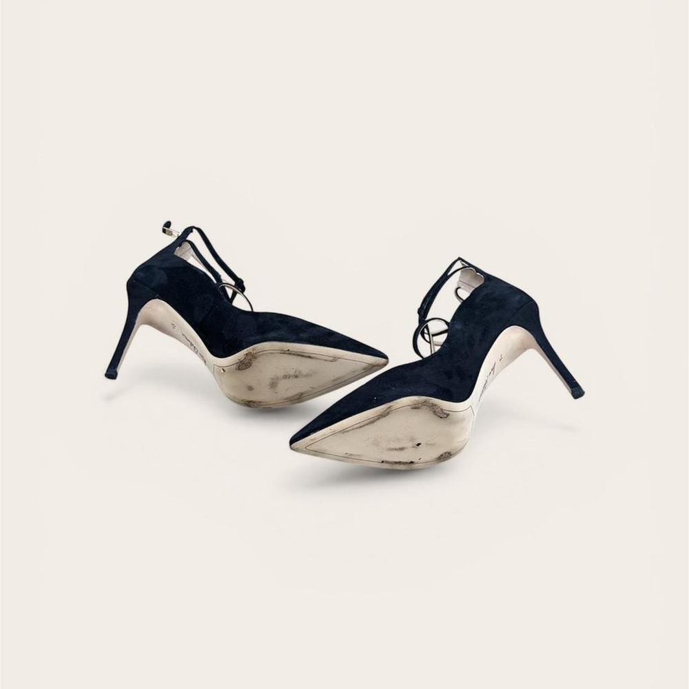 Sam Edelman Black Strappy Pointed-Toe Heels - Picture 5 of 5